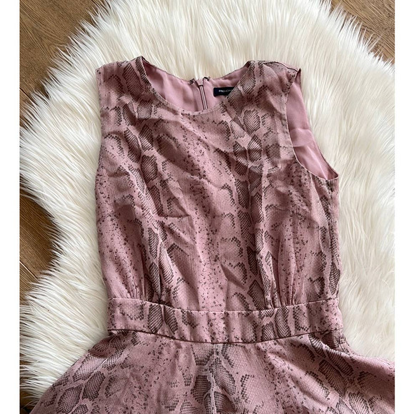 French Connection snake skin pink dress size 4 - Picture 3 of 6